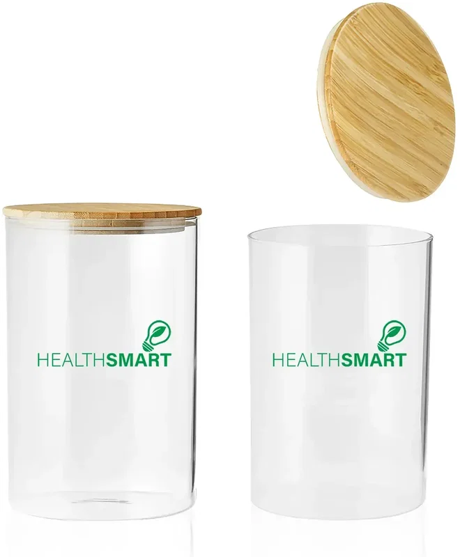 Bamboo Lid Glass Storage Jar - 37 oz. (2 Colors) — view 2