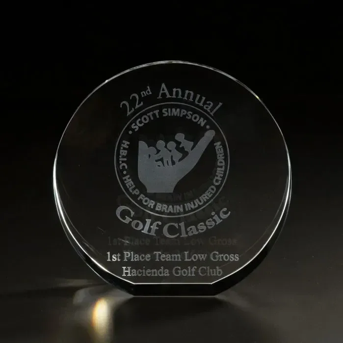 Custom 3D Circle Large Award
