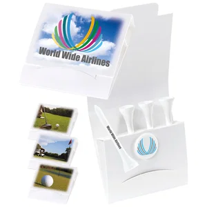 Custom 4-1 Golf Tee Packet - 2-3/4" Tee