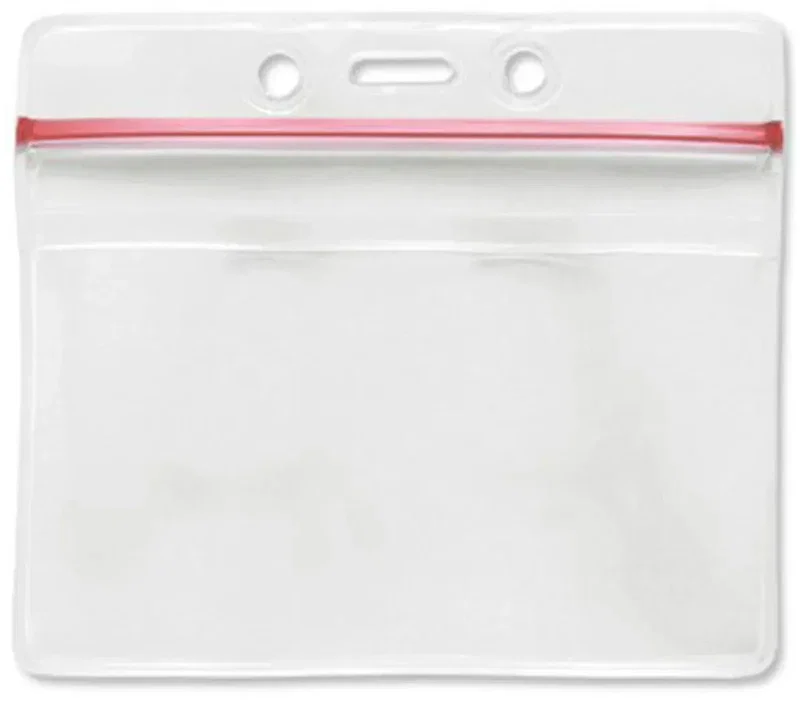 Personalized Resealable Badge Holder - Horizontal (4.25" x 3.70") — view 2