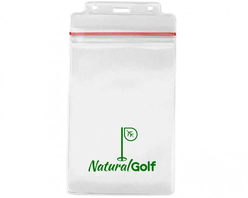 Branded Resealable Badge Holder (Vertical, 4.25" x 8.25") - Pack of 100