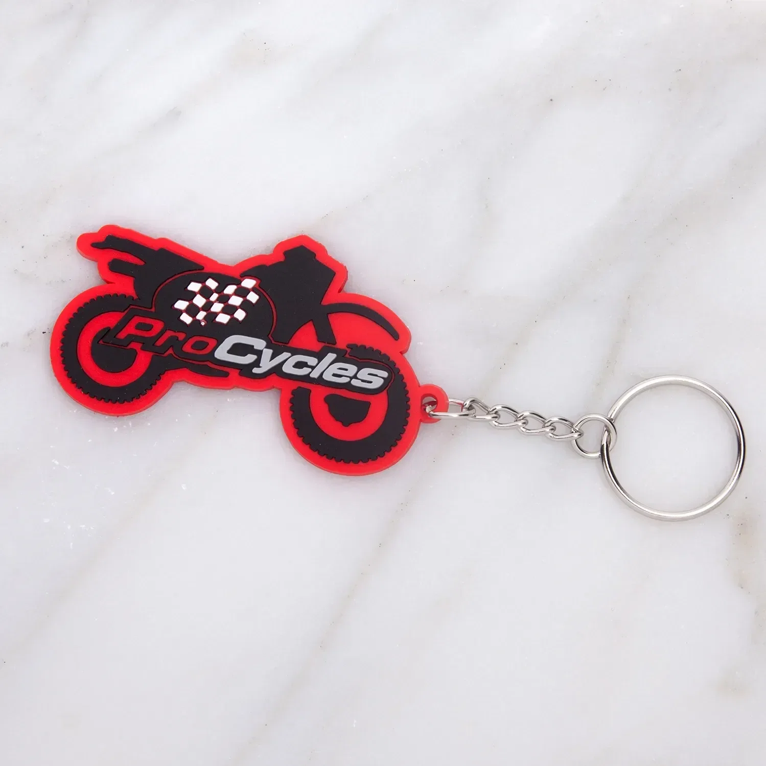 PromoPVC Keytag (4" Custom Shape)-Branded Keychain — view 3