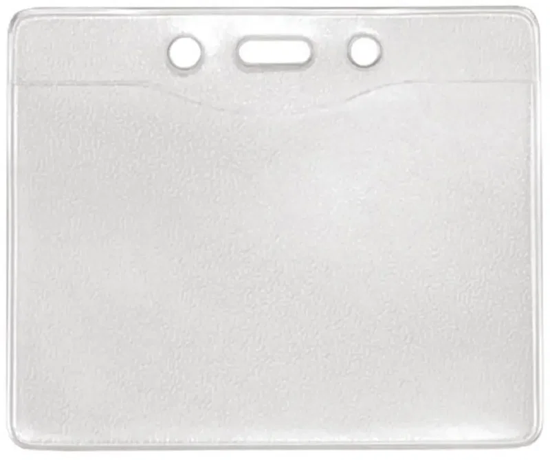 Custom Imprinted Horizontal Vinyl Badge Holder (4.30" x 3.56") — view 2