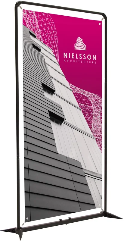 4.5' FrameWorx Banner Display Kit (No-Curl Opaque Fabric) — view 5
