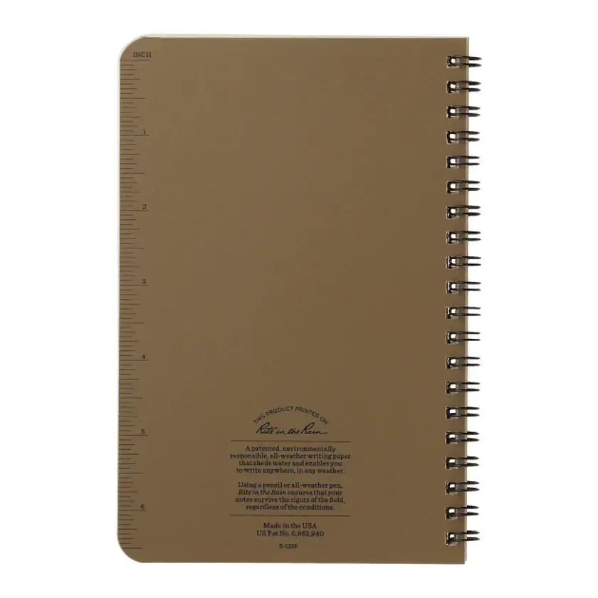 Custom Rite in the Rain Spiral Notebook (4.6"x7") — view 2