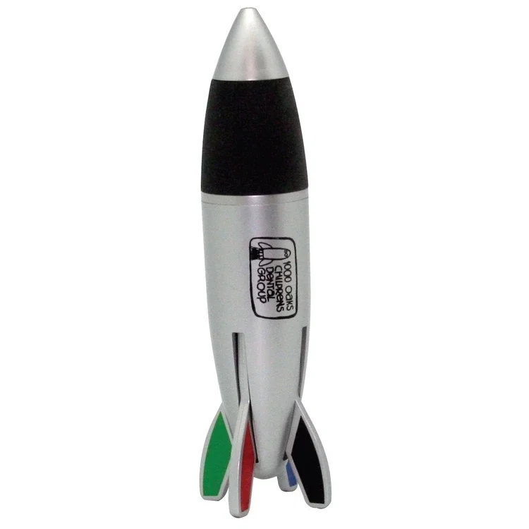 Imprinted 4 Color Rocket Pen — view 2