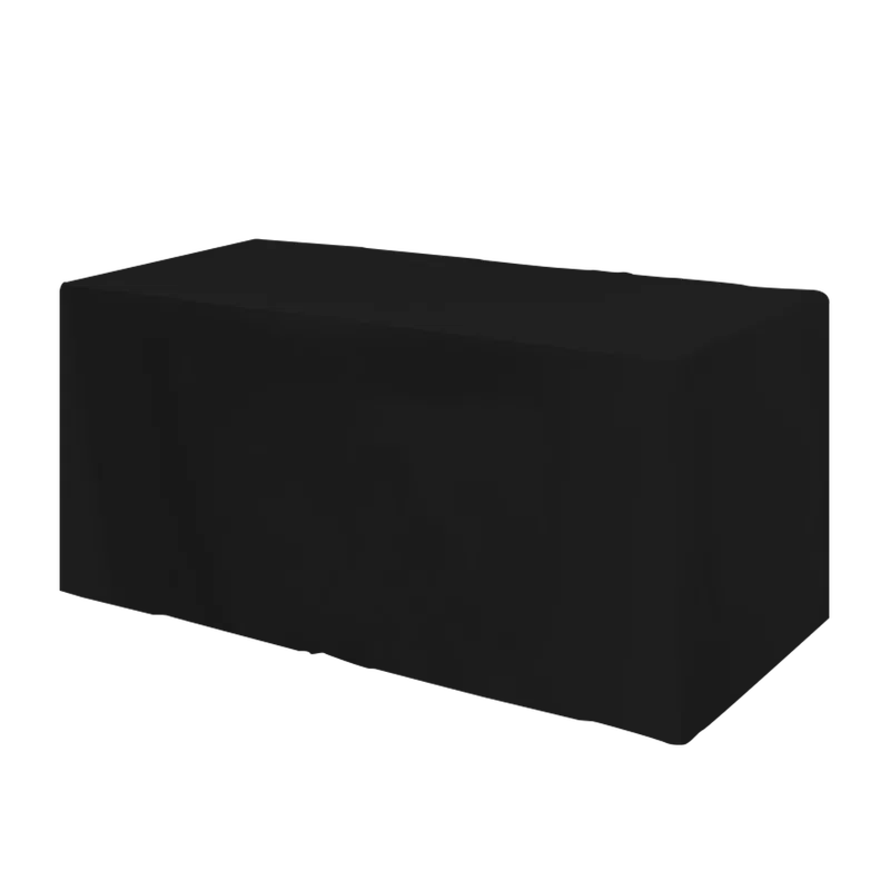 Fitted 3-sided Table Cover - fits 4 foot standard table — view 13