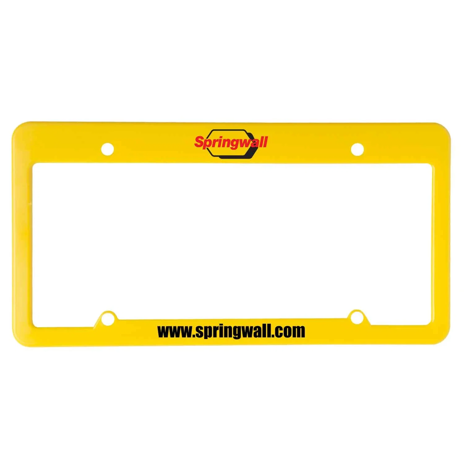 License Plate Frame: 4 Hole with Straight Top — view 2