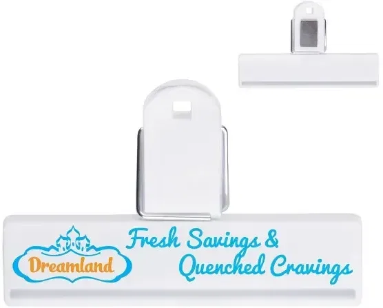 Customized Magnetic Bag Clip - 4" β view 1