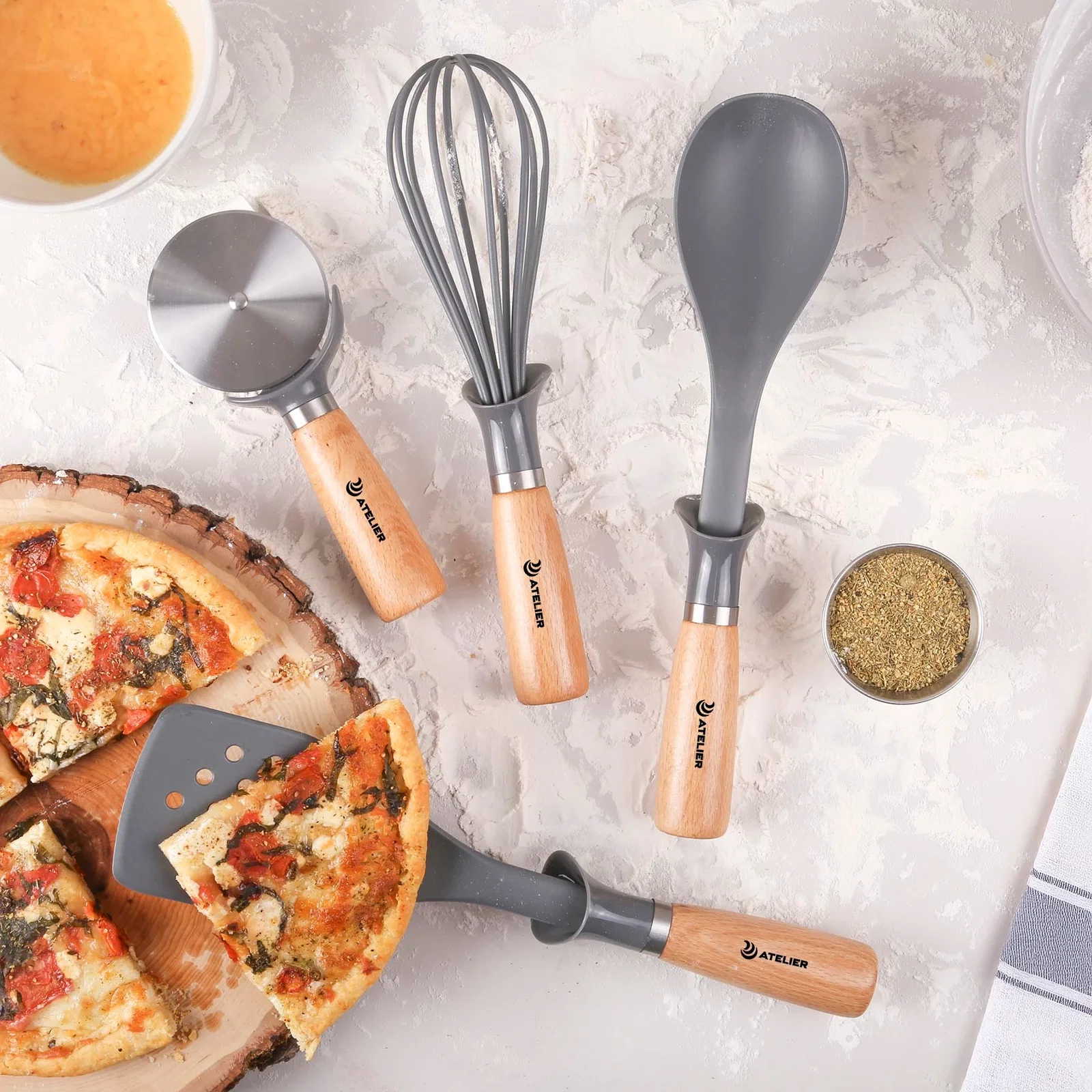 4 Pc. reGen Beechwood Utensil Set — view 5