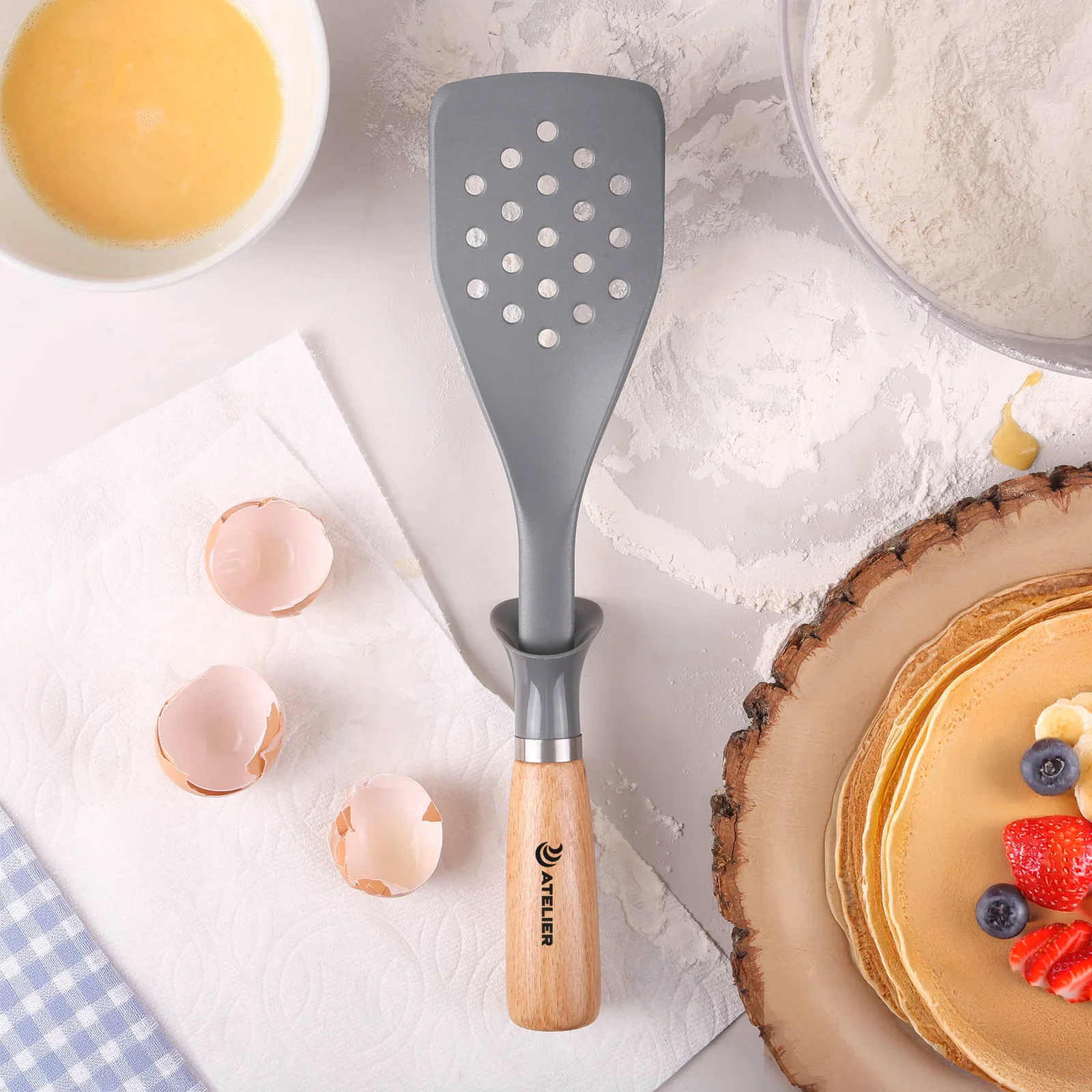 4 Pc. reGen Beechwood Utensil Set — view 7