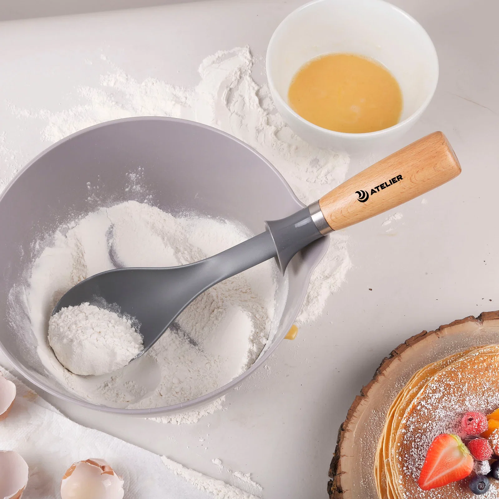 4 Pc. reGen Beechwood Utensil Set — view 9