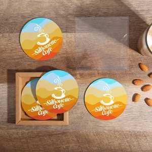Recycled Polyester Dye-Sub Coaster Set