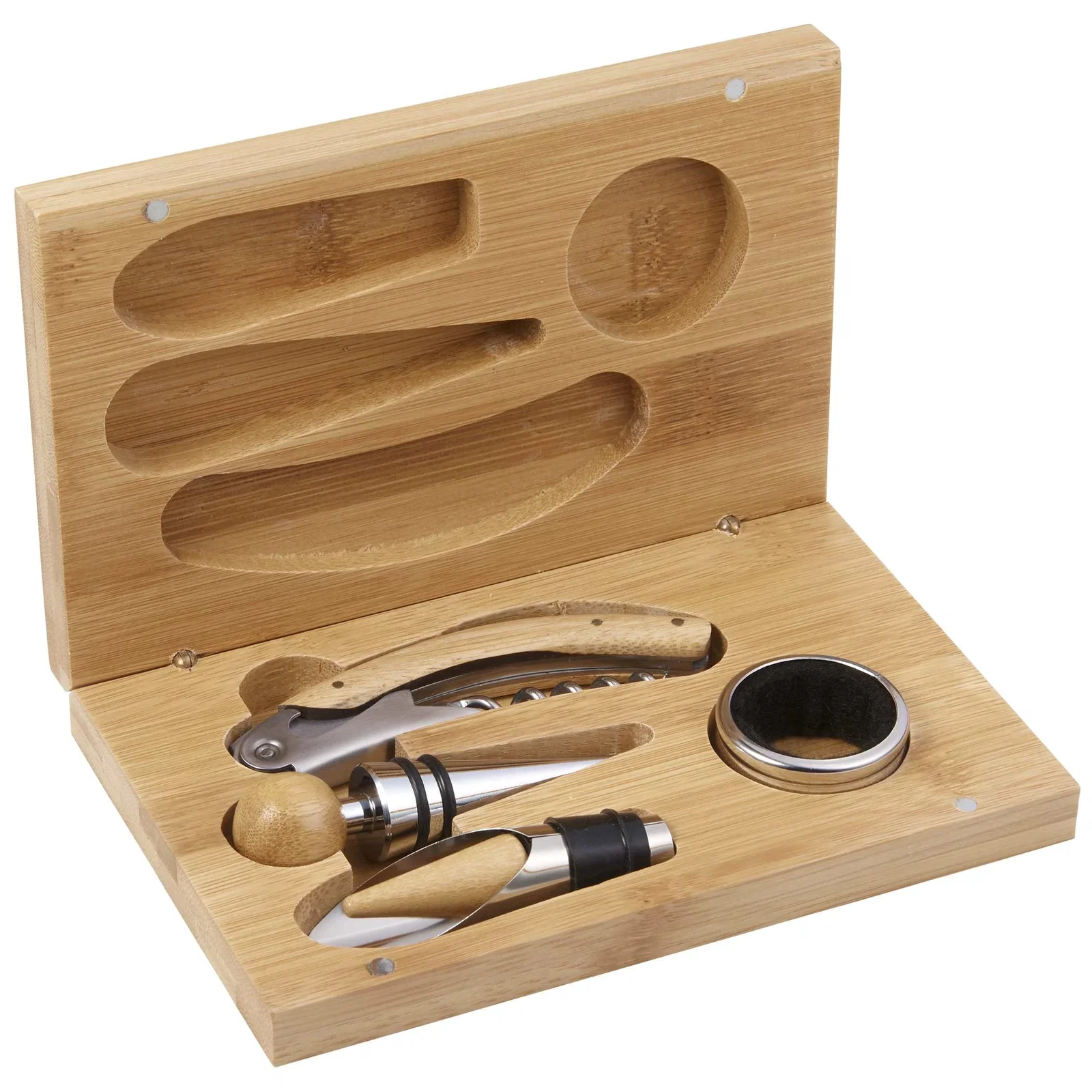 Personalized Bamboo Wine Gift Set (4 Piece) — view 13