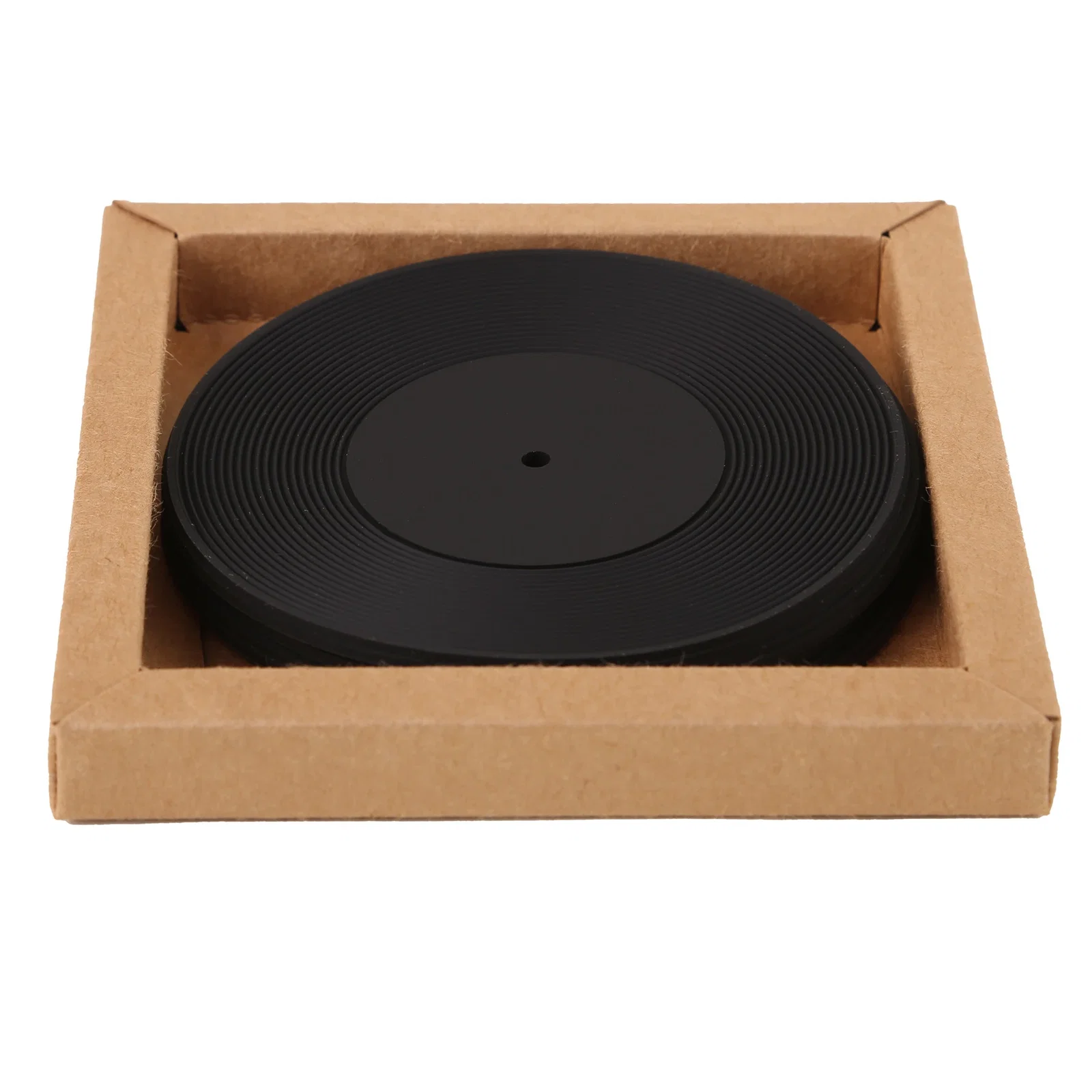 4 Piece Record Coaster Set In Box — view 5