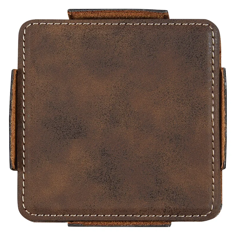 Corner of the four inch square, stitching visible