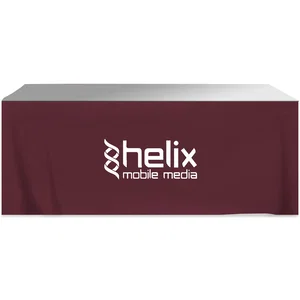 4-Sided 8-Foot Pleated Table Skirt