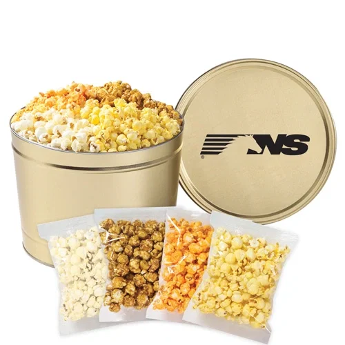 4-Way Popcorn Tin Set - Individually Bagged — view 2