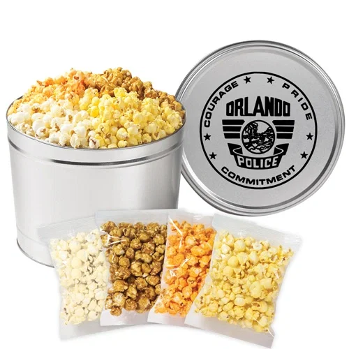 4-Way Popcorn Tin Set - Individually Bagged — view 4
