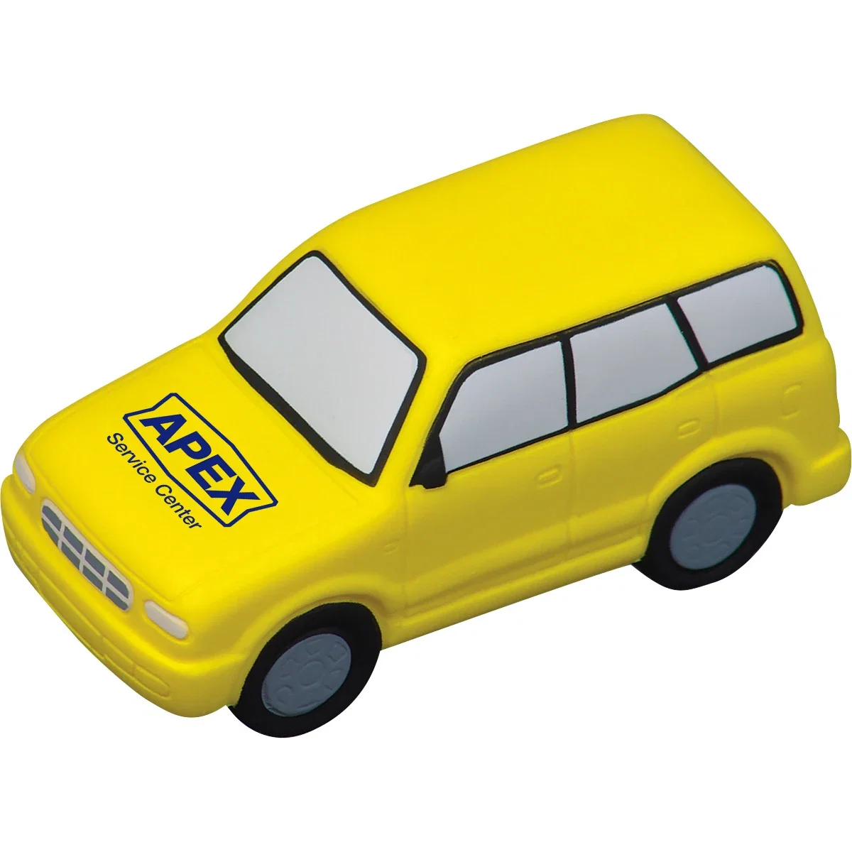 4-wheel drive truck shaped polyurethane stress reliever, about 4 inches long