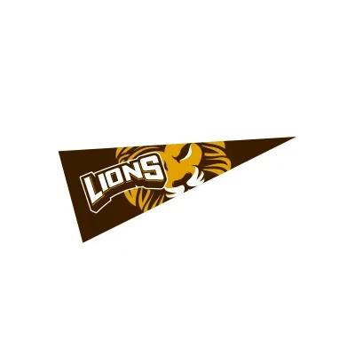 Angled shot of the sports banner