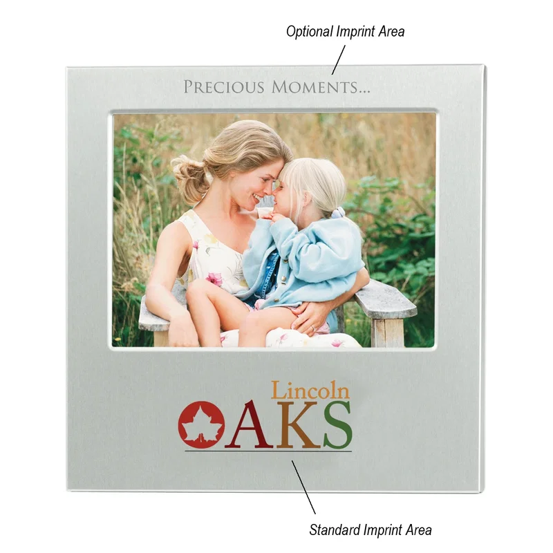 Landscape placement of the photo frame on a clean backdrop.