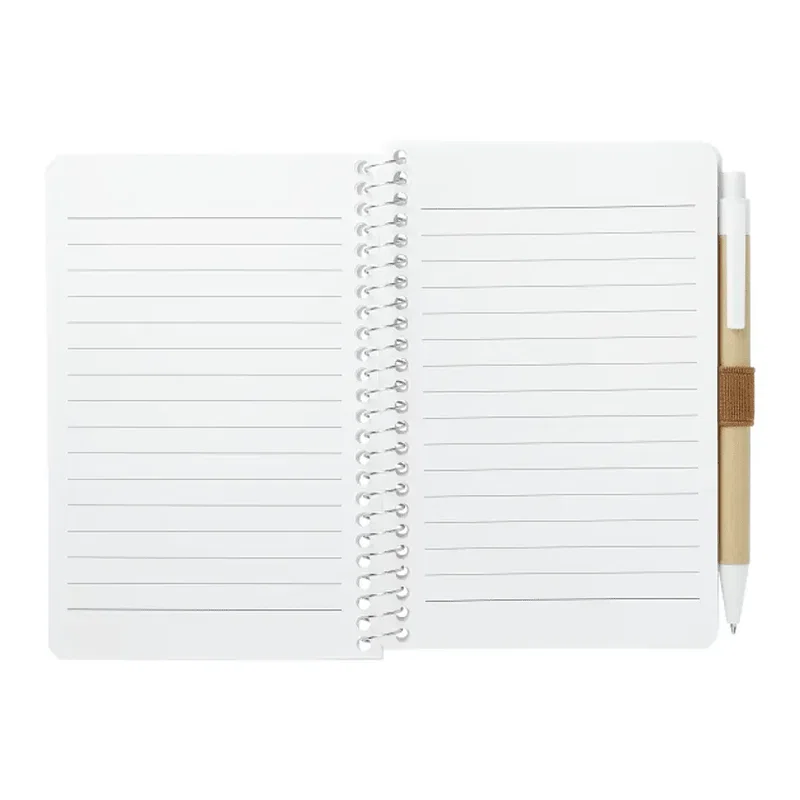 4" x 6" FSC® Mix Pocket Spiral Notebook with Pen — view 2