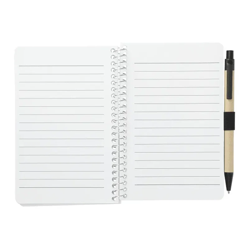 4" x 6" FSC® Mix Pocket Spiral Notebook with Pen — view 4
