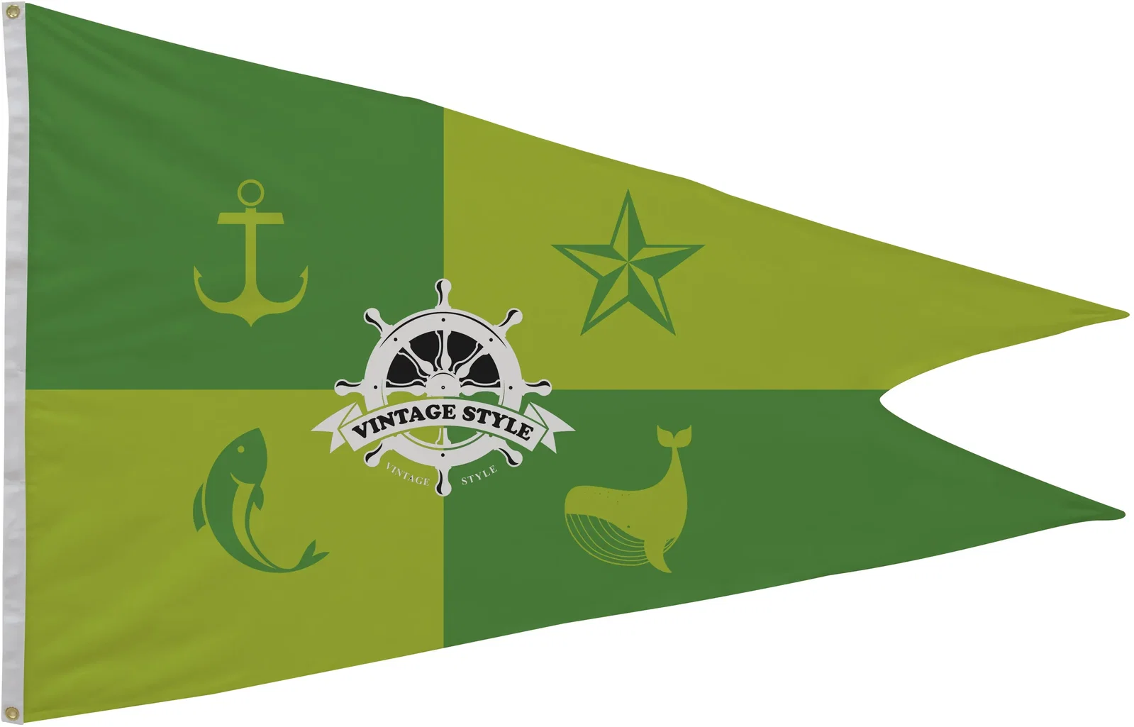 4' x 6' Nylon Burgee Flag Single-Sided — view 4