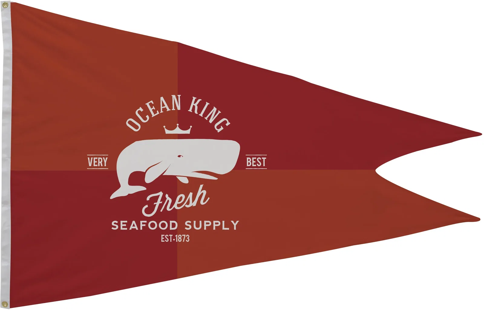 4' x 6' Polyester Burgee Flag Single-Sided — view 2