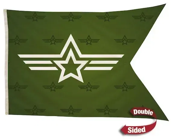 4' x 6' Polyester Guidon Flag Double-Sided
