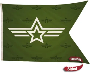 4' x 6' Polyester Guidon Flag Double-Sided