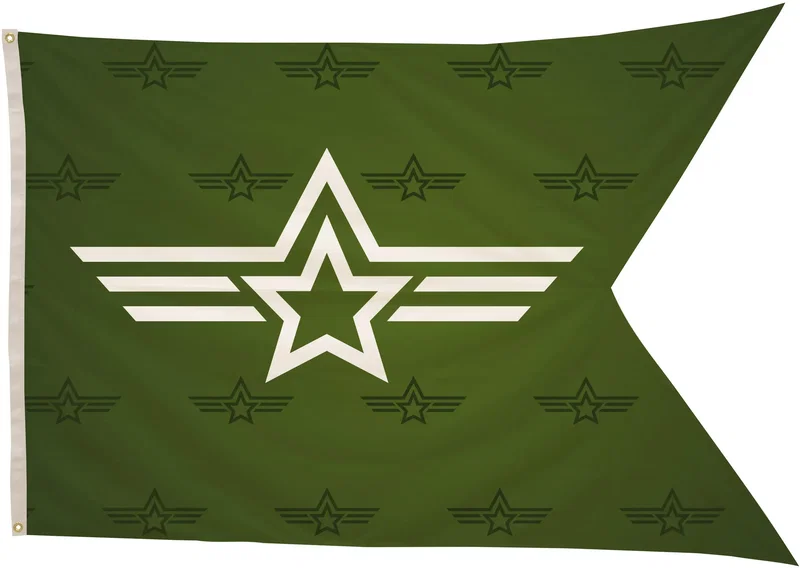 4' x 6' Polyester Guidon Flag Single-Sided — view 2