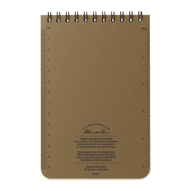 4” x 6” Rite in the Rain Top Spiral Notebook — view 2