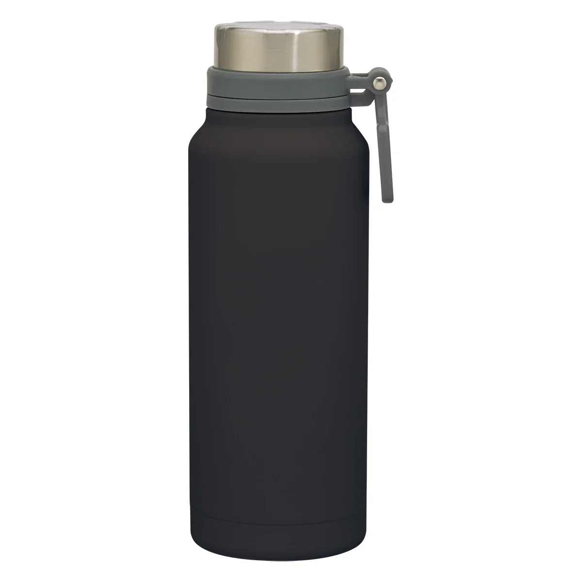 Handle side of the insulated growler shown at an angle