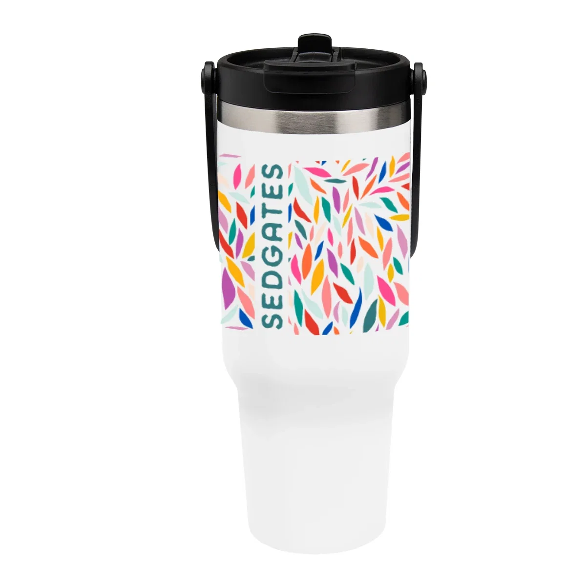 White version of the tall recycled drinkware