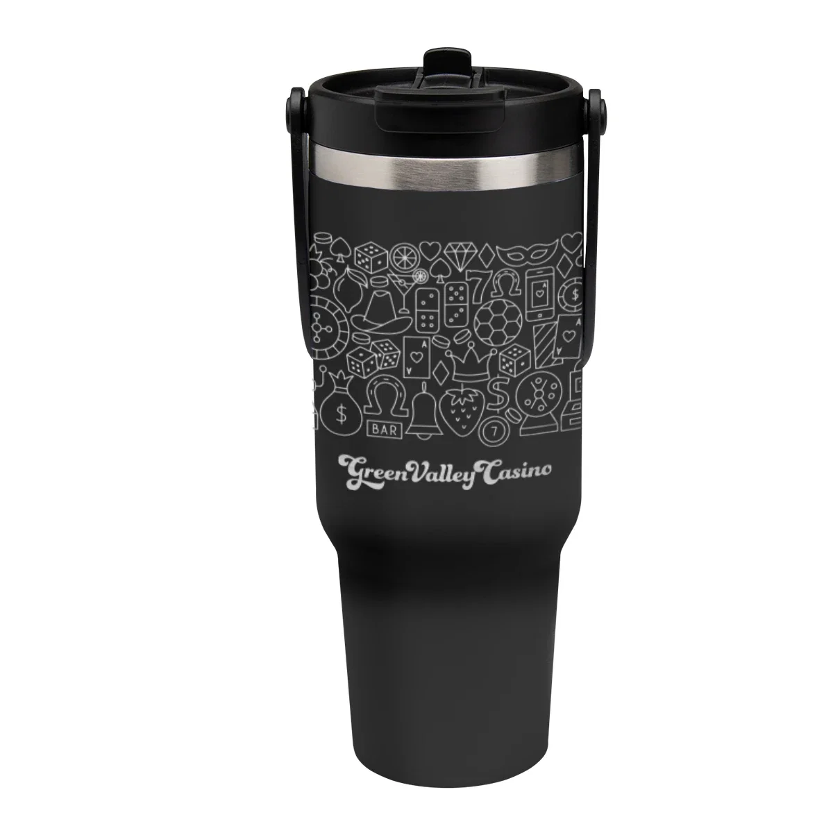 - 40 Oz. Full Laser Peak Intrepid Recycled Stainless Steel Tumbler — view 2