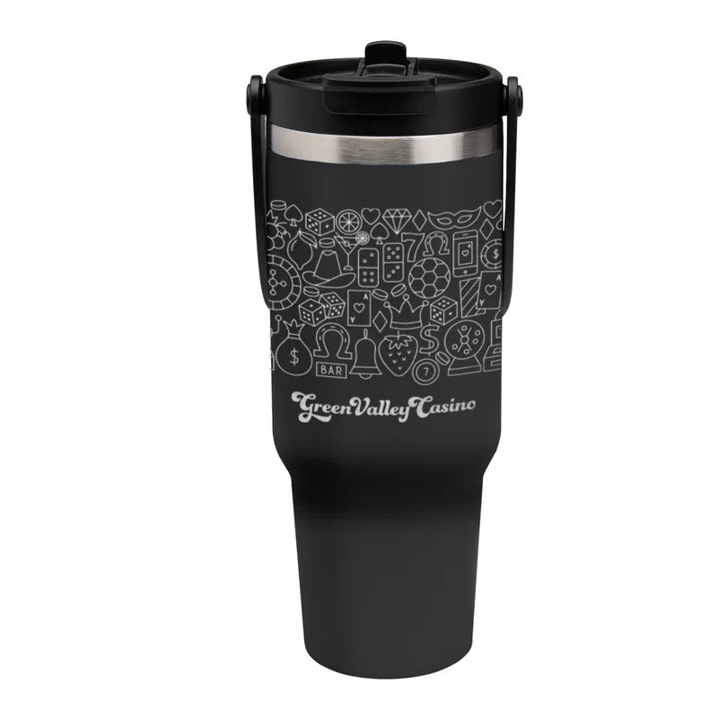- 40 Oz. Full Laser Peak Intrepid Recycled Stainless Steel Tumbler — view 2