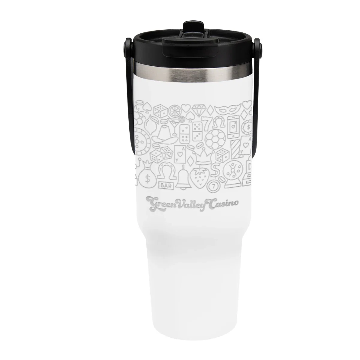 - 40 Oz. Full Laser Peak Intrepid Recycled Stainless Steel Tumbler — view 4