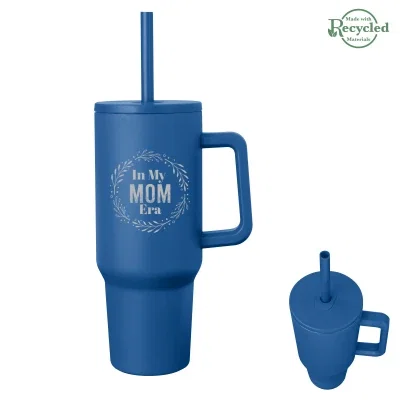 Nine-inch stainless steel tumbler with a 40 ounce capacity.