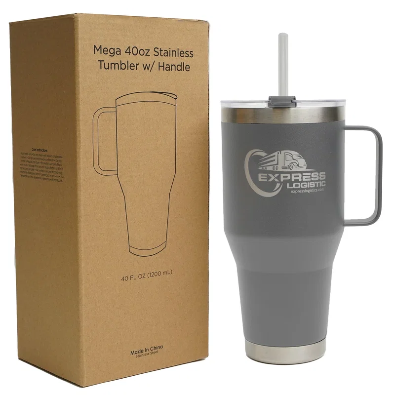 40 oz Mega Tumbler with Handle — view 7