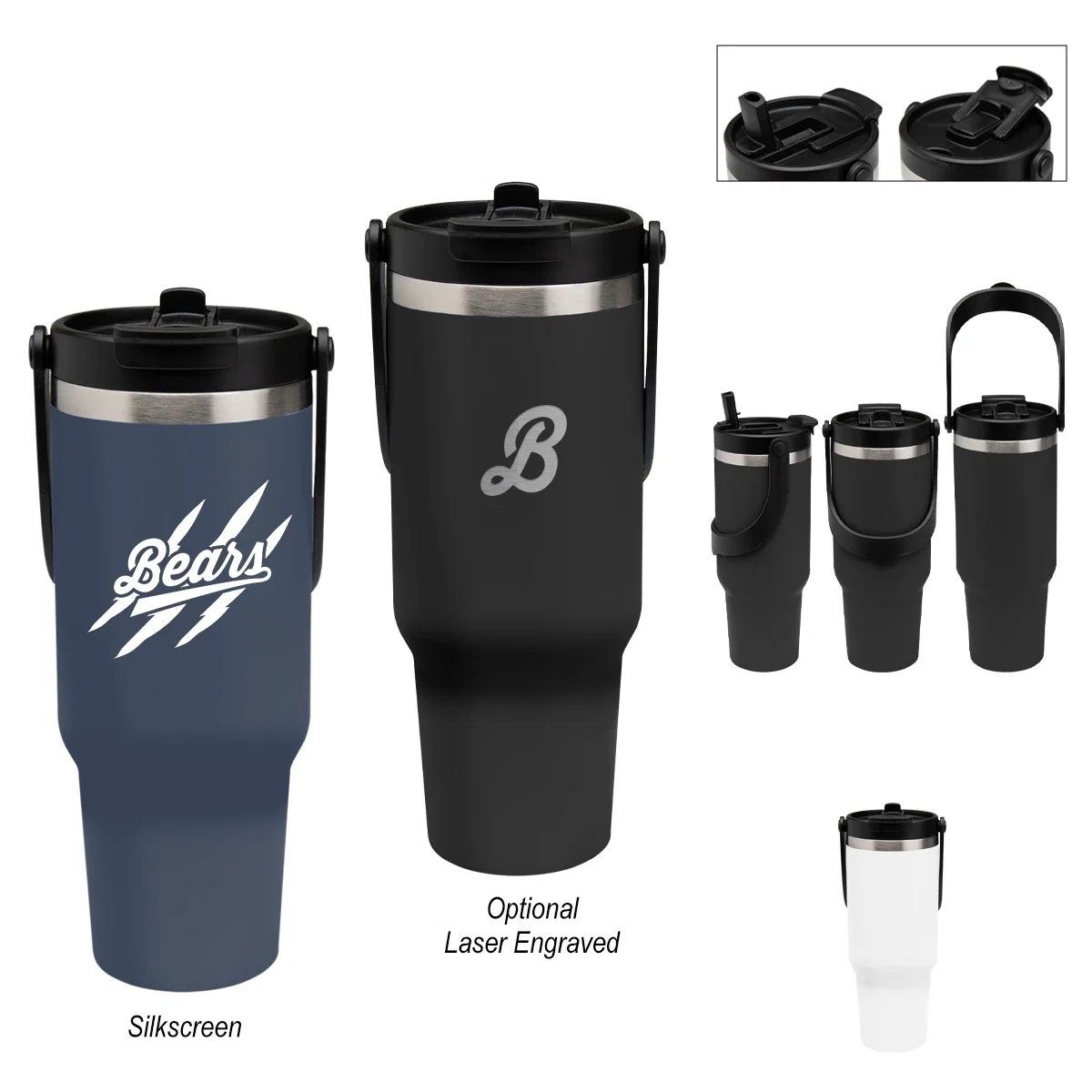 - 40 Oz. Peak Intrepid Recycled Stainless Steel Tumbler — view 6
