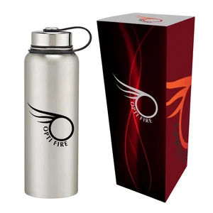 Stainless Steel Invigorate Bottle With Custom Box - 40 Oz.
