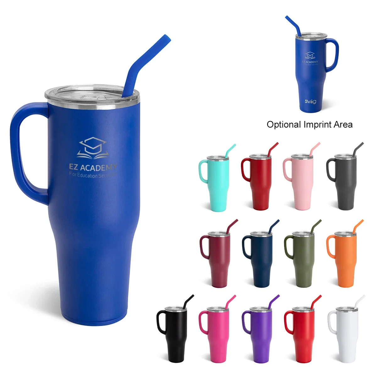 Large capacity travel mug for all-day hydration at work