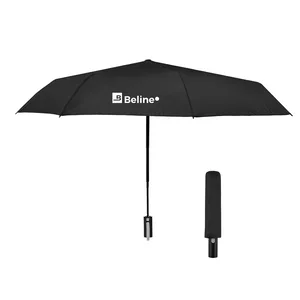 42" Arc Telescopic Folding Umbrella With 100% rPET Canopy