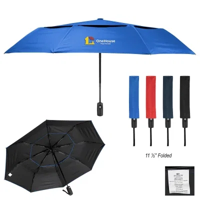 Canopy seen from above while the umbrella stands fully open