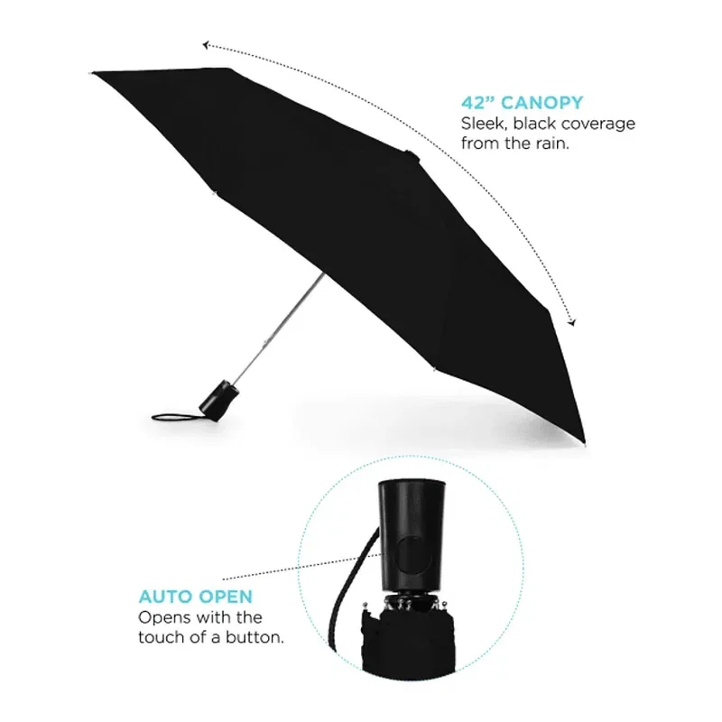 Custom Totes® Auto Open Umbrella - 42" Arc — view 3