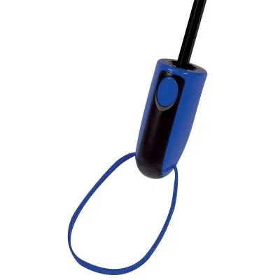 Black canopy with blue accents seen from above