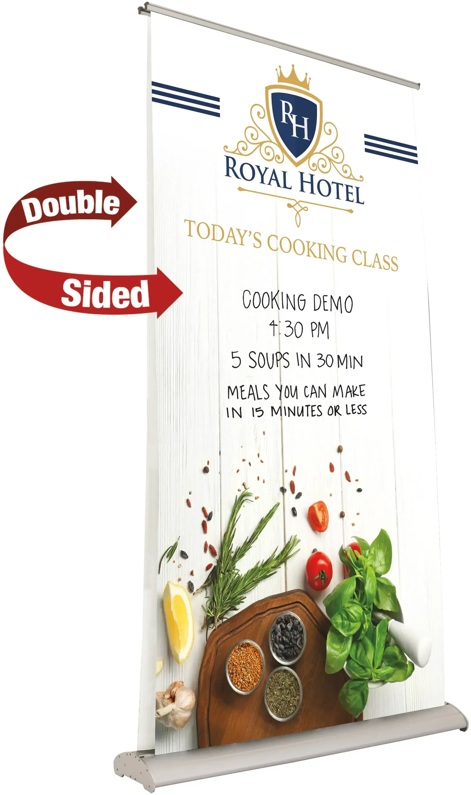 46.5" Deluxe Pro Retractor Double-Banner Kit (Dry-Erase Media) — view 5