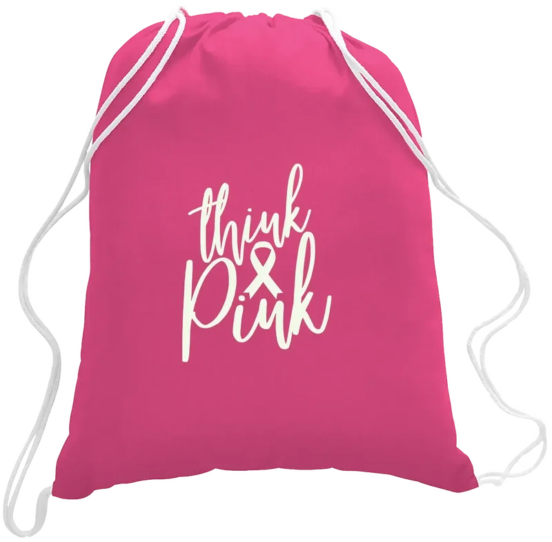 Branded Cotton Canvas Drawstring Backpack
